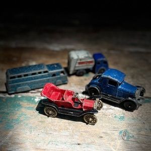 Tootsie Toy vintage metal cars truck bus
